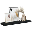 vidaXL fekete MDF lebegő fali polc 90 x 23,5 x 3,8 cm