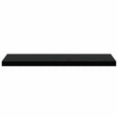 vidaXL 2 db fekete MDF lebegő fali polc 90 x 23,5 x 3,8 cm