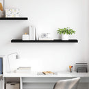 vidaXL fekete MDF lebegő fali polc 120 x 23,5 x 3,8 cm