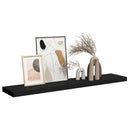 vidaXL fekete MDF lebegő fali polc 120 x 23,5 x 3,8 cm