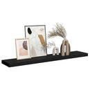vidaXL fekete MDF lebegő fali polc 120 x 23,5 x 3,8 cm