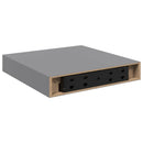 vidaXL szürke MDF lebegő fali polc 23 x 23,5 x 3,8 cm