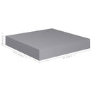 vidaXL 4 db szürke MDF lebegő fali polc 23 x 23,5 x 3,8 cm