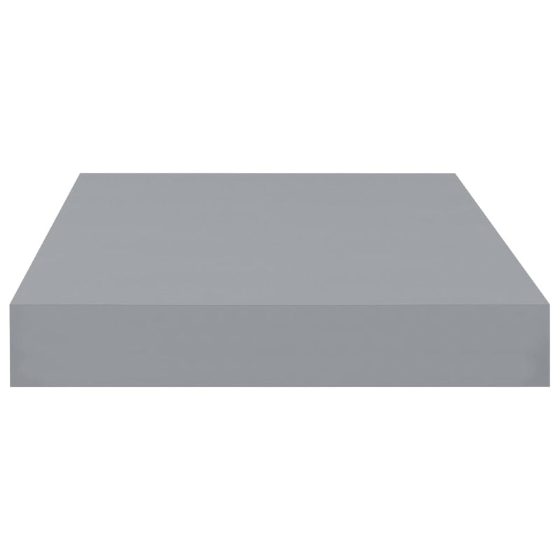 vidaXL szürke MDF lebegő fali polc 40 x 23 x 3,8 cm