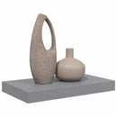 vidaXL szürke MDF lebegő fali polc 40 x 23,5 x 3,8 cm