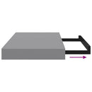 vidaXL szürke MDF lebegő fali polc 40 x 23,5 x 3,8 cm