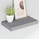 vidaXL 2 db szürke MDF lebegő fali polc 40 x 23,5 x 3,8 cm