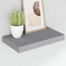 vidaXL 2 db szürke MDF lebegő fali polc 40 x 23,5 x 3,8 cm