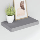 vidaXL 4 db szürke MDF lebegő fali polc 40 x 23,5 x 3,8 cm
