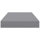 vidaXL 4 db szürke MDF lebegő fali polc 40 x 23,5 x 3,8 cm