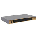 vidaXL 4 db szürke MDF lebegő fali polc 40 x 23,5 x 3,8 cm