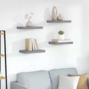 vidaXL 4 db szürke MDF lebegő fali polc 40 x 23,5 x 3,8 cm