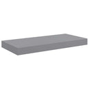 vidaXL szürke MDF lebegő fali polc 50 x 23,5 x 3,8 cm
