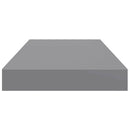 vidaXL szürke MDF lebegő fali polc 50 x 23,5 x 3,8 cm