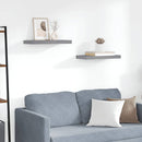 vidaXL szürke MDF lebegő fali polc 50 x 23,5 x 3,8 cm