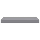 vidaXL 2 db szürke MDF fali polc 50 x 23,5 x 3,8 cm