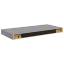vidaXL 2 db szürke MDF fali polc 50 x 23,5 x 3,8 cm