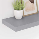 vidaXL 4 db szürke MDF lebegő fali polc 50 x 23 x 3,8 cm
