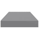vidaXL 4 db szürke MDF lebegő fali polc 50 x 23 x 3,8 cm