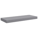 vidaXL szürke MDF lebegő fali polc 60 x 23,5 x 3,8 cm