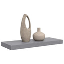 vidaXL szürke MDF lebegő fali polc 60 x 23,5 x 3,8 cm