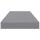 vidaXL szürke MDF lebegő fali polc 60 x 23,5 x 3,8 cm