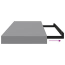 vidaXL szürke MDF lebegő fali polc 60 x 23,5 x 3,8 cm