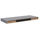 vidaXL szürke MDF lebegő fali polc 60 x 23,5 x 3,8 cm