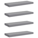 vidaXL 4 db szürke MDF lebegő fali polc 60 x 23,5 x 3,8 cm