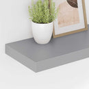 vidaXL 4 db szürke MDF lebegő fali polc 60 x 23,5 x 3,8 cm