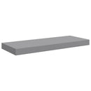 vidaXL 4 db szürke MDF lebegő fali polc 60 x 23,5 x 3,8 cm