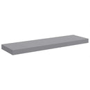 vidaXL szürke MDF lebegő fali polc 80 x 23,5 x 3,8 cm
