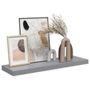 vidaXL szürke MDF lebegő fali polc 80 x 23,5 x 3,8 cm