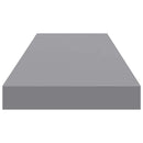 vidaXL szürke MDF lebegő fali polc 80 x 23,5 x 3,8 cm