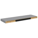 vidaXL szürke MDF lebegő fali polc 80 x 23,5 x 3,8 cm
