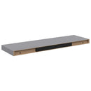 vidaXL szürke MDF lebegő fali polc 80 x 23,5 x 3,8 cm