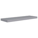 vidaXL 2 db szürke MDF lebegő fali polc 80 x 23,5 x 3,8 cm