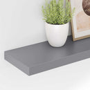 vidaXL 2 db szürke MDF lebegő fali polc 80 x 23,5 x 3,8 cm