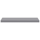 vidaXL 4 db szürke MDF lebegő fali polc 80 x 23,5 x 3,8 cm