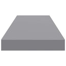 vidaXL 4 db szürke MDF lebegő fali polc 80 x 23,5 x 3,8 cm