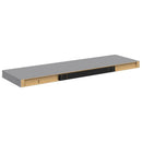 vidaXL 4 db szürke MDF lebegő fali polc 80 x 23,5 x 3,8 cm