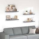 vidaXL 4 db szürke MDF lebegő fali polc 80 x 23,5 x 3,8 cm