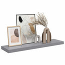 vidaXL szürke MDF lebegő fali polc 90 x 23,5 x 3,8 cm