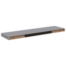 vidaXL 2 db szürke MDF lebegő fali polc 90 x 23,5 x 3,8 cm