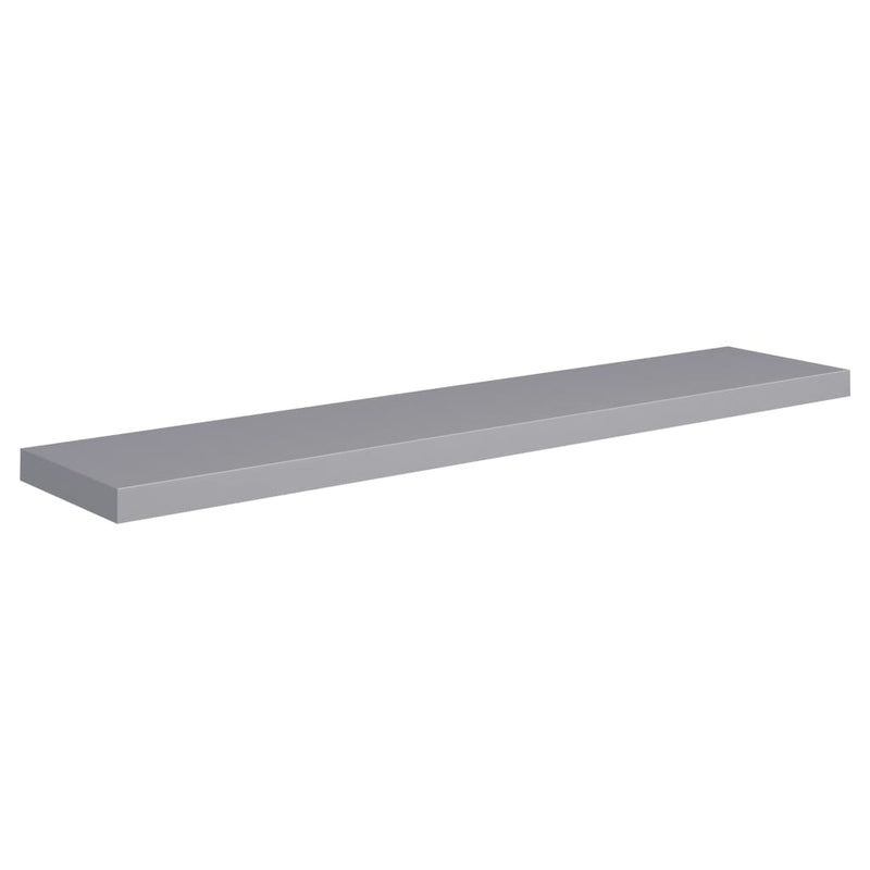 vidaXL szürke MDF lebegő fali polc 120 x 23,5 x 3,8 cm