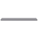 vidaXL 2 db szürke MDF lebegő fali polc 120 x 23,5 x 3,8 cm