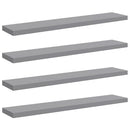 vidaXL 2 db szürke MDF lebegő fali polc 120 x 23,5 x 3,8 cm