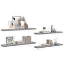 vidaXL 2 db szürke MDF lebegő fali polc 120 x 23,5 x 3,8 cm