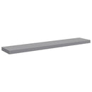 vidaXL 2 db szürke MDF lebegő fali polc 120 x 23,5 x 3,8 cm