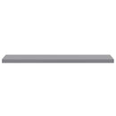vidaXL 2 db szürke MDF lebegő fali polc 120 x 23,5 x 3,8 cm